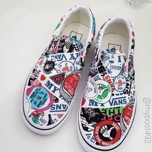 VANS🔥Off the Wall Slip-On|Multicolor Sneaker🦋Mash up Stickers❤Unisex